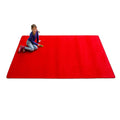 Solid Red Rectangle Carpet X185