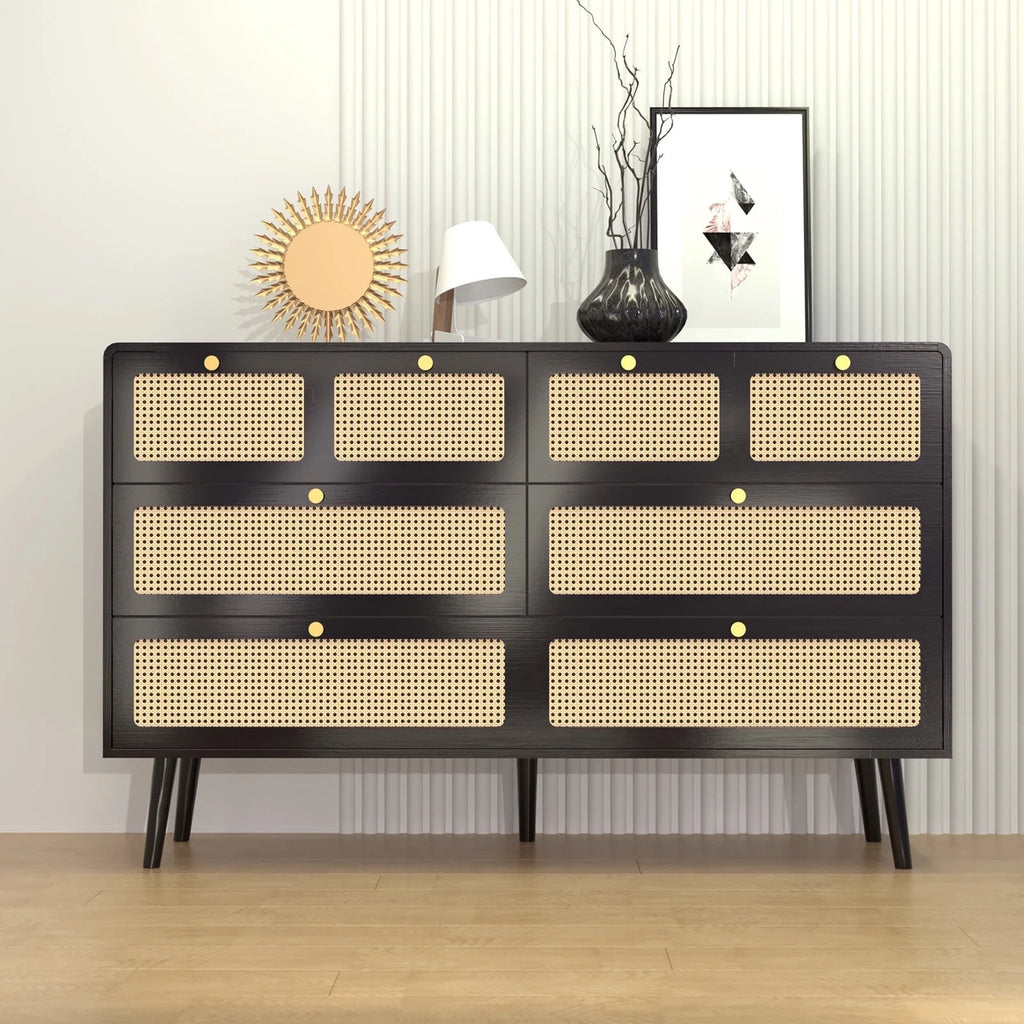 White 6 Drawer Dresser N93364