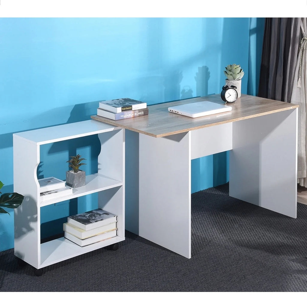 47.4" L Computer Desk with Bookcase S7433