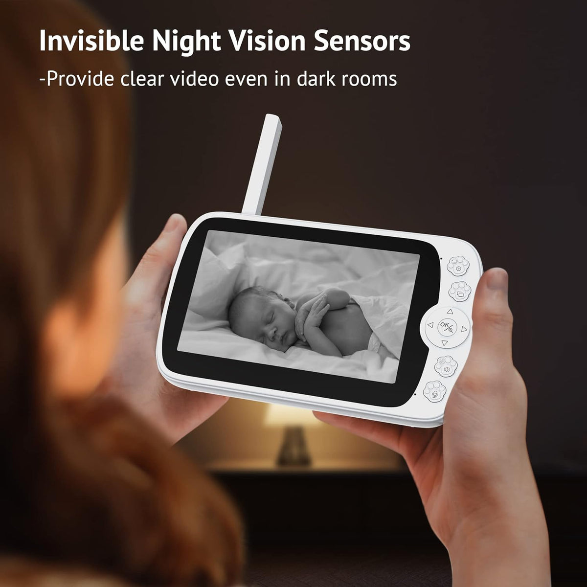 1080p HD Baby Monitor with Camera and Audio N75218
