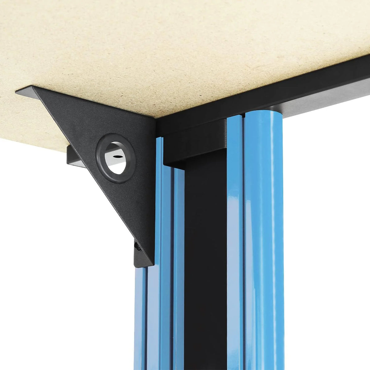 Black and Blue 25" x 58" Computer Desk Q8423