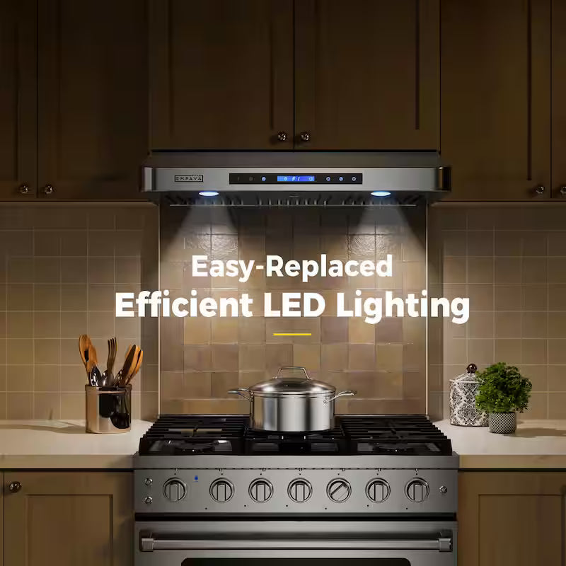 36 in. 500 CFM Ducted Under Cabinet Range Hood in Stainless Steel with Permanent Filters D777749