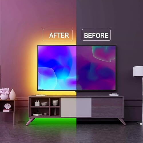Smart RGB LED Strip Lights with App Control Remote Control, 32.8ft U81538