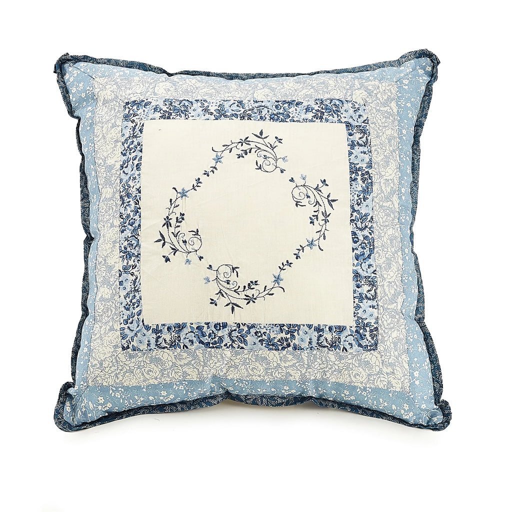 Blue Embroidered Square Dec K9470