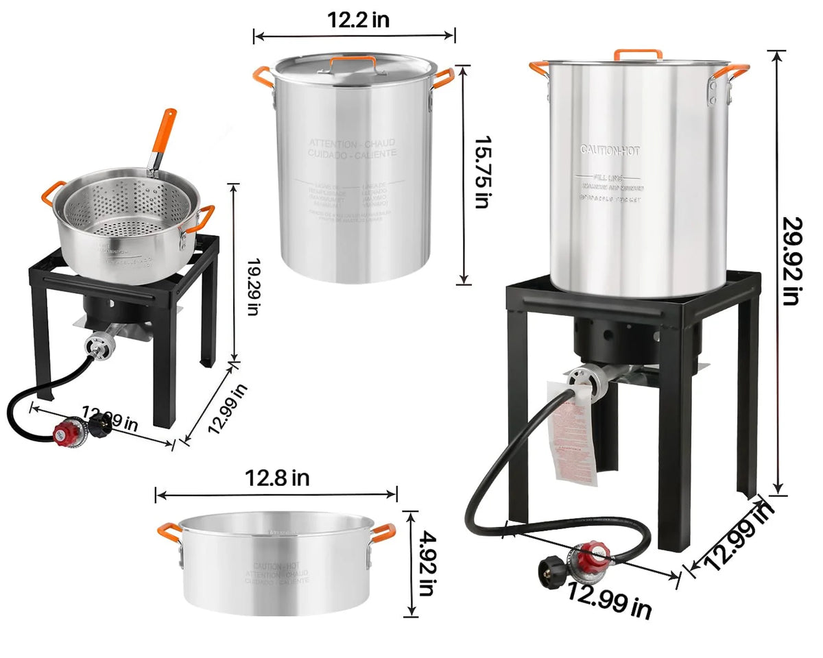 10 Qt Propane Outdoor Fish Fryer Set L4625