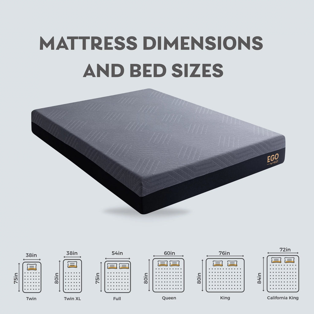 Black 10 inch Gel Memory Foam Mattress F4103