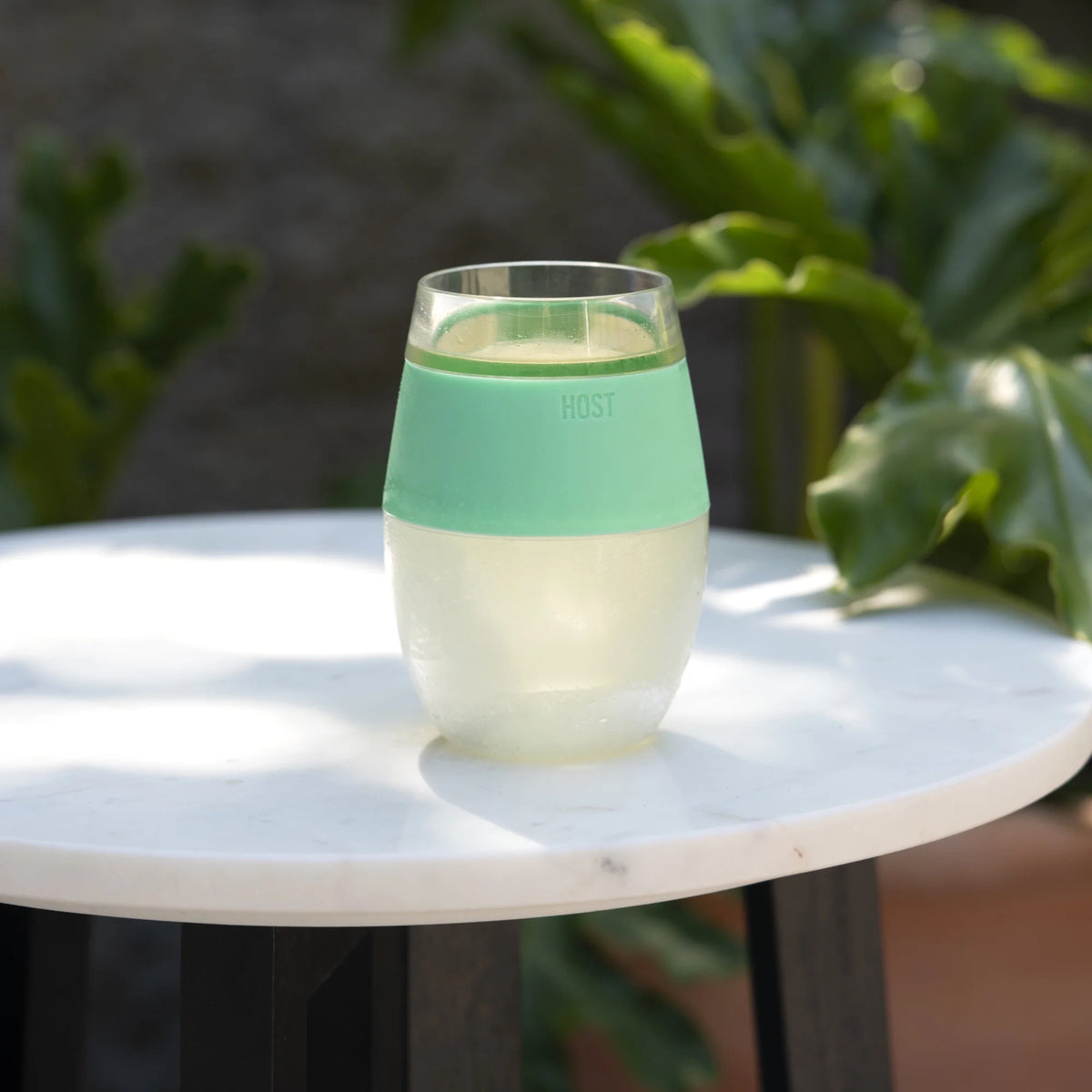 Plastic Double Wall Insulated Freezable Drink Cooling Cup Mint Green K193