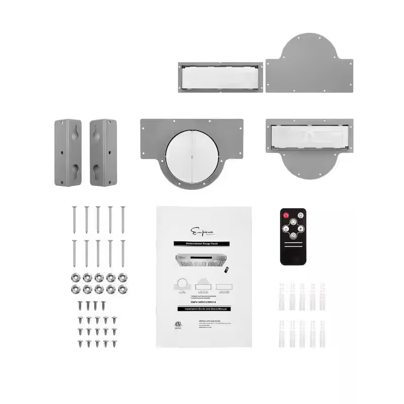 36 in. 500 CFM Ducted Under Cabinet Range Hood in Stainless Steel with Permanent Filters D777749