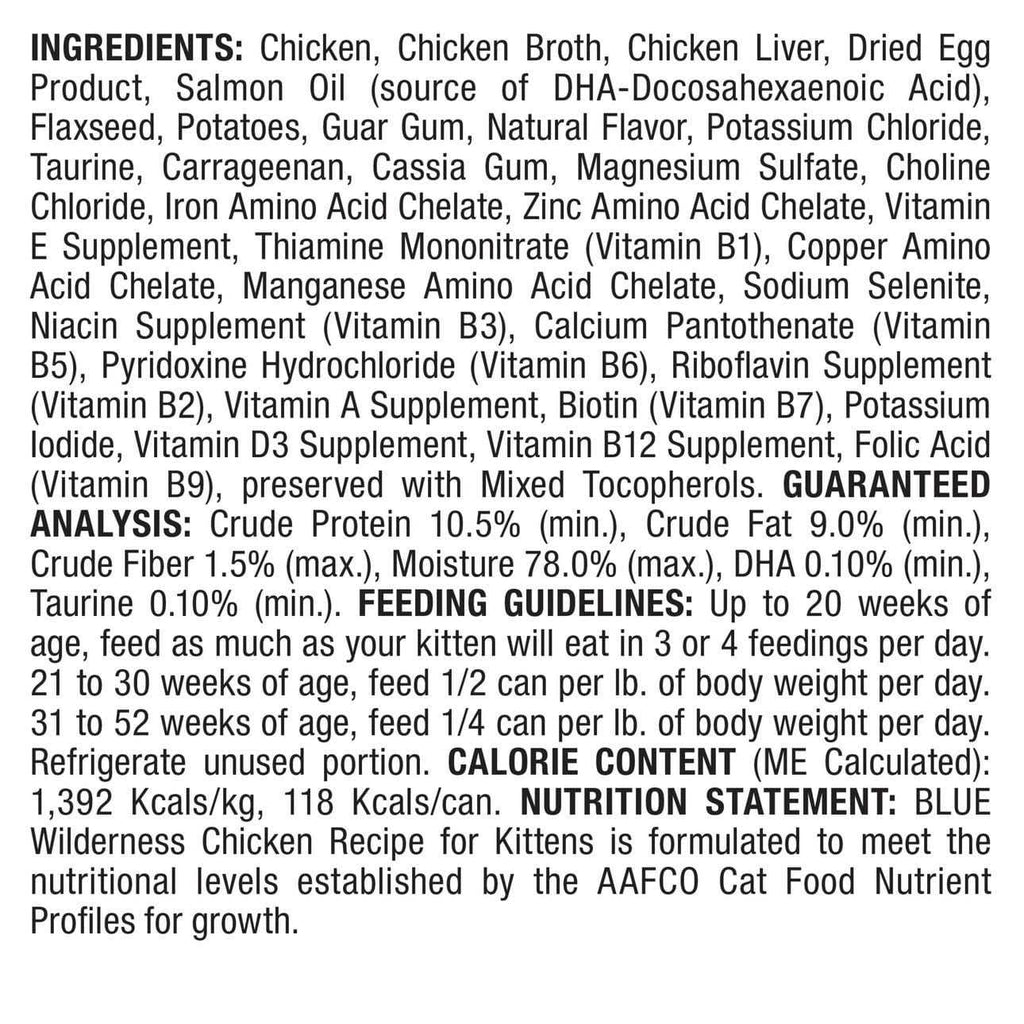 Grain Free Chicken Kitten Food P5596