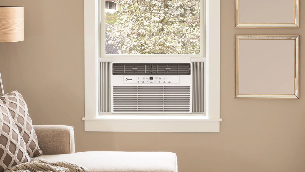 12,000 BTU 115V Smart Window Air Conditioner with Remote, White U5263