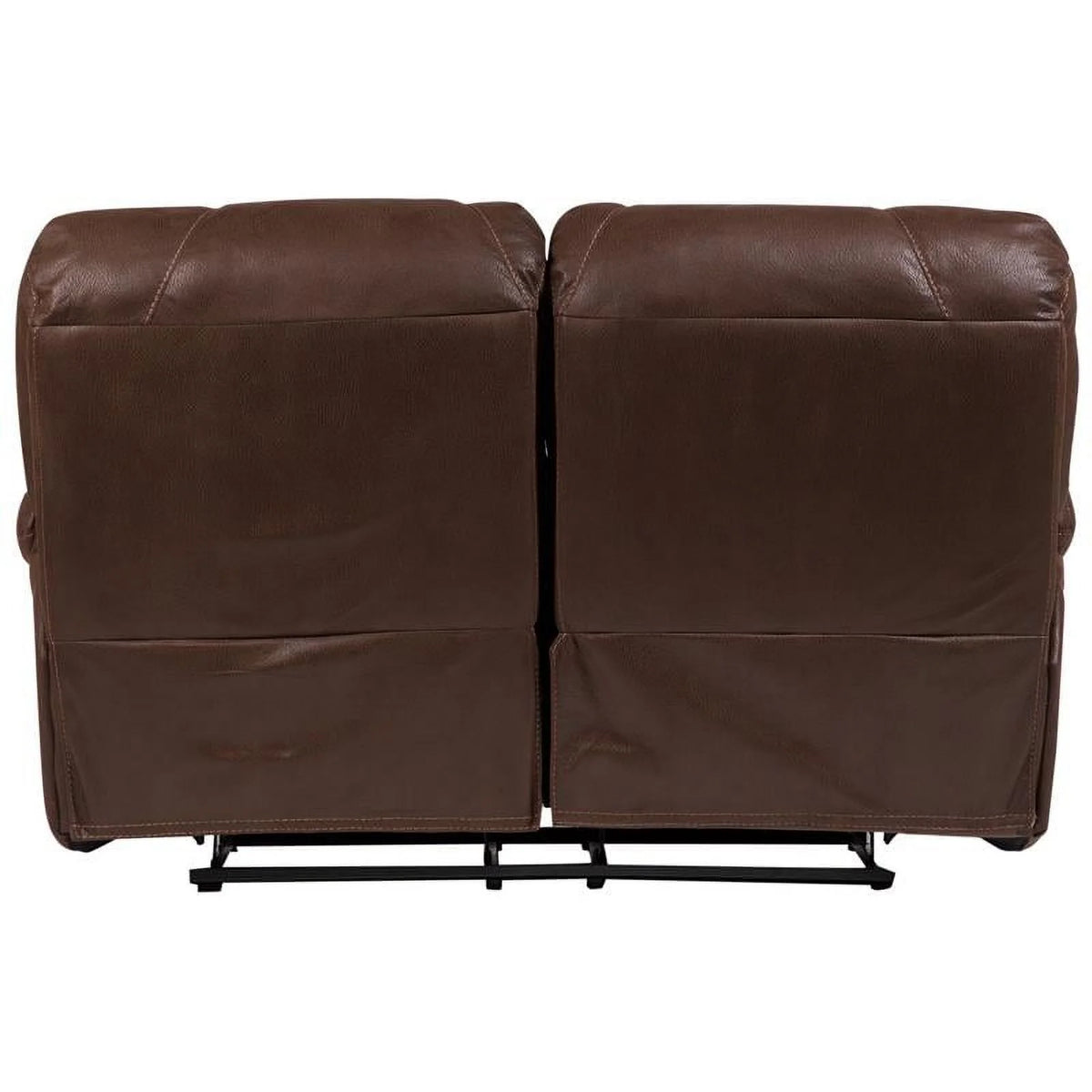 Brown Microfiber Reclining Loveseat P3553