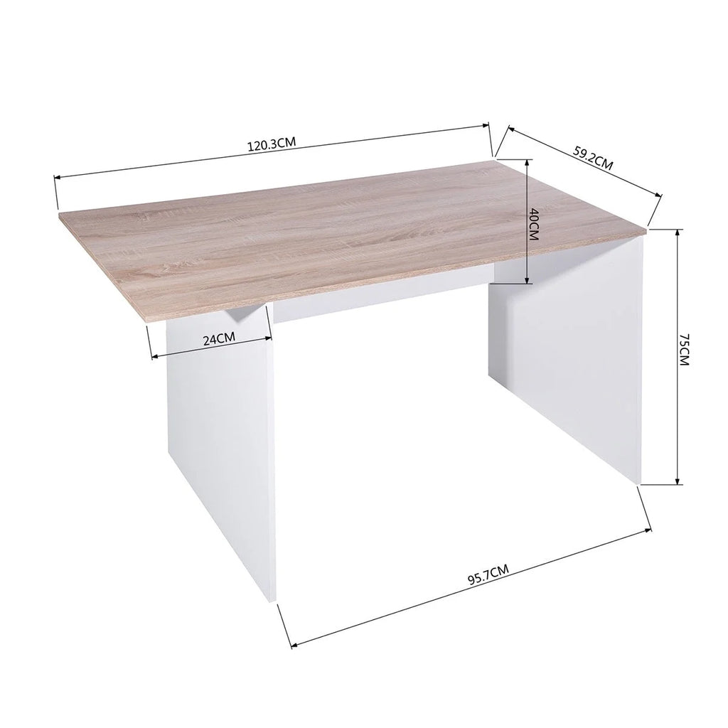 47.4" L Computer Desk with Bookcase S7433