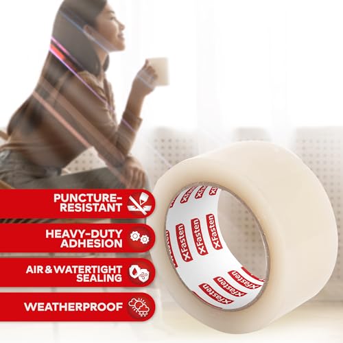 Transparent Window Weather Sealing Tape, 2-Inch x 30 Yards R148411