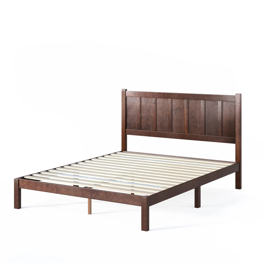 Full Acacia Wood Platform Bed Frame Y8345