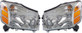 Headlight Assembly Pair for Nissan Armada 2004 2005 2006 M935