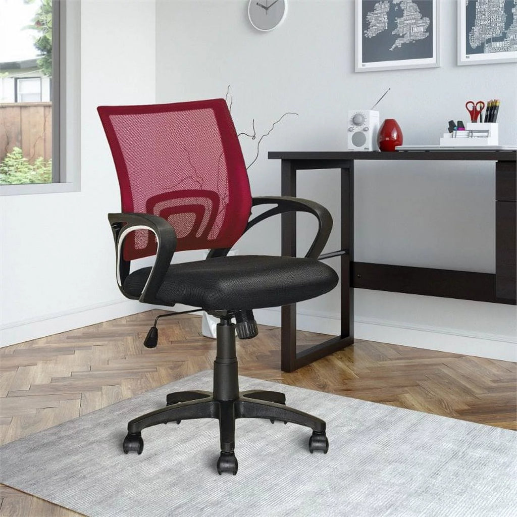 Adjustable Fabric Plastic Swivel Office Chair Y6692