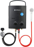 Black 1.32 GPM Outdoor Propane Portable Tankless Water Heater J531951