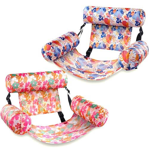2 Pack Inflatable Pool Floating Lounge Chairs M3949