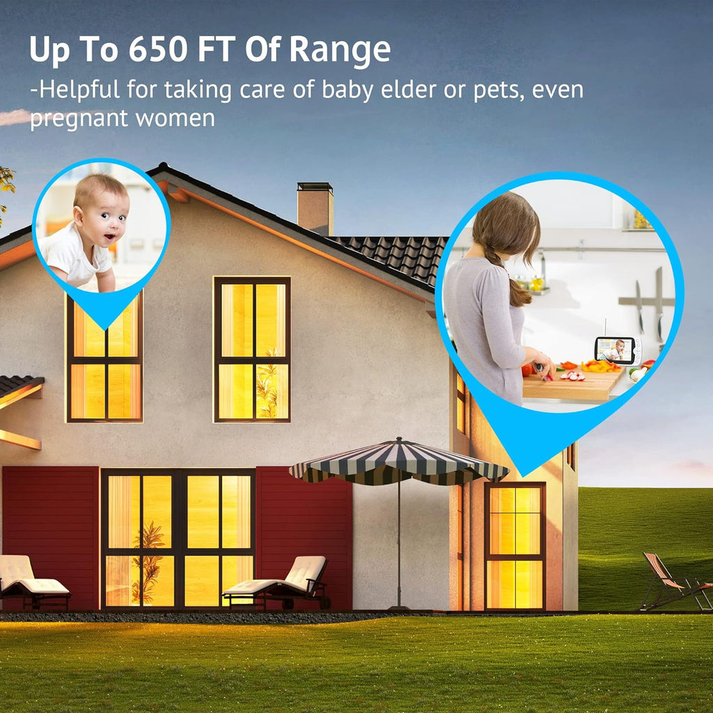 1080p HD Baby Monitor with Camera and Audio N75218