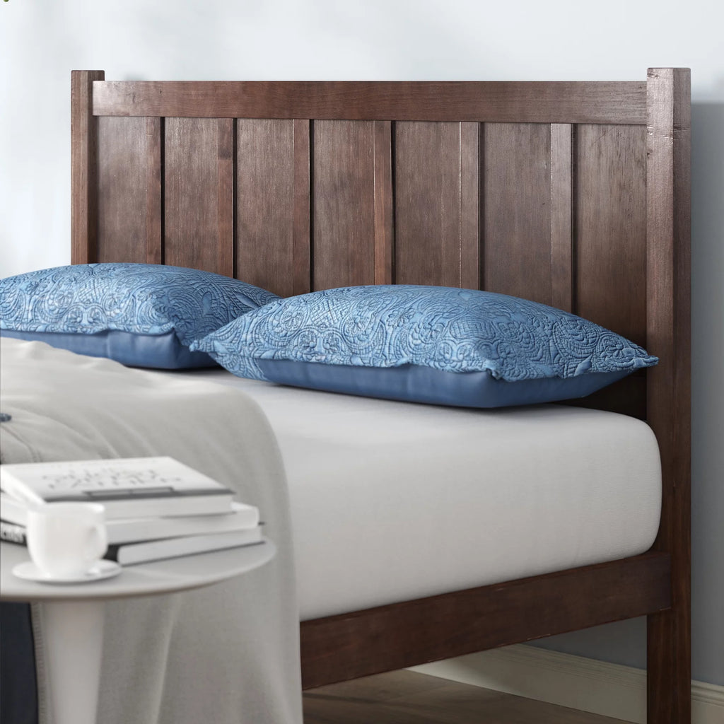 Full Acacia Wood Platform Bed Frame Y8345