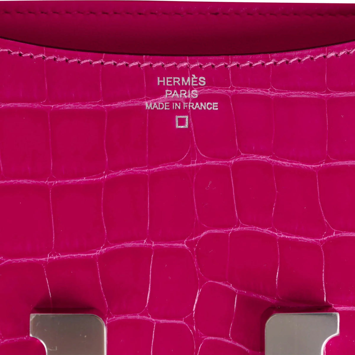 Rose Mexico Shiny Alligator 18 Handbag D5484