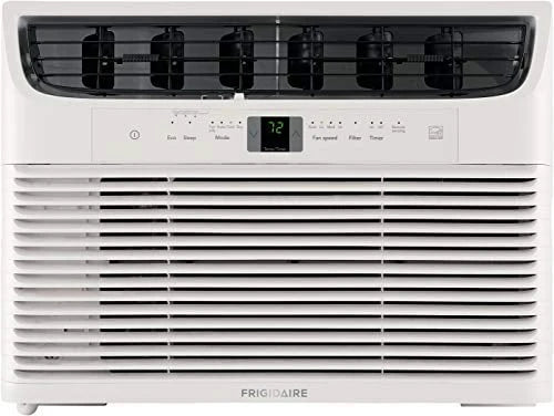 5,000 BTU 115V Window-Mounted Mini-Compact Air Conditioner with Remote Control, White M23786
